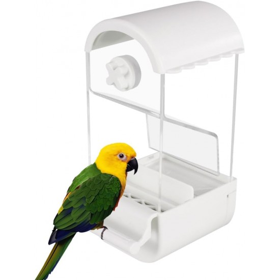Automatic Bird Feeder, Acrylic Bird Feeder, Transparent Automatic Feeder for Birds, Parakeets, Budgies, Canaries, Cockatiels, Finches Automatic Bird Feeder, Acrylic Bird Feeder, Transparent Automatic Feeder for Birds, Parakeets, Budgies, Canaries, Cockatiels, Finches