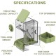 Automatic Bird Feeder, Bird Cage Feeder with Perch, Multifunctional Fruit and Vegetable Holder for Budgies, Parakeets, Canaries, Cockatiels, Finches (Green) Automatic Bird Feeder, Bird Cage Feeder with Perch, Multifunctional Fruit and Vegetable Holder for Budgies, Parakeets, Canaries, Cockatiels, Finches (Green)