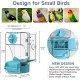 Automatic Bird Feeder, Bird Cage Feeder with Perch, Multifunctional Fruit and Vegetable Holder for Budgies, Parakeets, Canaries, Cockatiels, Finches (Green) Automatic Bird Feeder, Bird Cage Feeder with Perch, Multifunctional Fruit and Vegetable Holder for Budgies, Parakeets, Canaries, Cockatiels, Finches (Green)