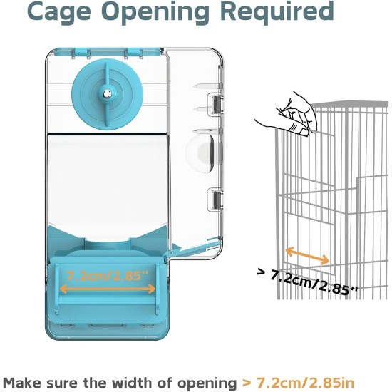 Automatic Bird Feeder, Bird Cage Feeder with Perch, Multifunctional Fruit and Vegetable Holder for Budgies, Parakeets, Canaries, Cockatiels, Finches (Green) Automatic Bird Feeder, Bird Cage Feeder with Perch, Multifunctional Fruit and Vegetable Holder for Budgies, Parakeets, Canaries, Cockatiels, Finches (Green)