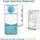 Automatic Bird Feeder, Bird Cage Feeder with Perch, Multifunctional Fruit and Vegetable Holder for Budgies, Parakeets, Canaries, Cockatiels, Finches (Green) Automatic Bird Feeder, Bird Cage Feeder with Perch, Multifunctional Fruit and Vegetable Holder for Budgies, Parakeets, Canaries, Cockatiels, Finches (Green)