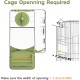 Automatic Bird Feeder, Bird Cage Feeder with Perch, Multifunctional Fruit and Vegetable Holder for Budgies, Parakeets, Canaries, Cockatiels, Finches (Green) Automatic Bird Feeder, Bird Cage Feeder with Perch, Multifunctional Fruit and Vegetable Holder for Budgies, Parakeets, Canaries, Cockatiels, Finches (Green)