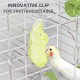 Automatic Bird Feeder, Bird Cage Feeder with Perch, Multifunctional Fruit and Vegetable Holder for Budgies, Parakeets, Canaries, Cockatiels, Finches (Green) Automatic Bird Feeder, Bird Cage Feeder with Perch, Multifunctional Fruit and Vegetable Holder for Budgies, Parakeets, Canaries, Cockatiels, Finches (Green)