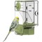 Automatic Bird Feeder, Bird Cage Feeder with Perch, Multifunctional Fruit and Vegetable Holder for Budgies, Parakeets, Canaries, Cockatiels, Finches (Green) Automatic Bird Feeder, Bird Cage Feeder with Perch, Multifunctional Fruit and Vegetable Holder for Budgies, Parakeets, Canaries, Cockatiels, Finches (Green)
