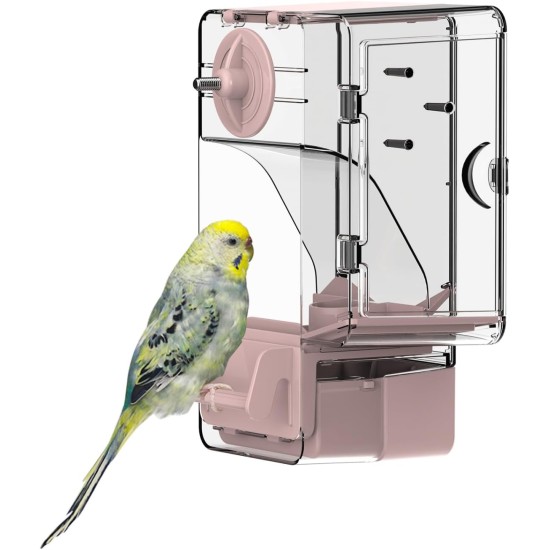 Automatic Bird Feeder, Bird Cage Feeder with Perch, Multifunctional Fruit and Vegetable Holder for Budgies, Parakeets, Canaries, Cockatiels, Finches (Green) Automatic Bird Feeder, Bird Cage Feeder with Perch, Multifunctional Fruit and Vegetable Holder for Budgies, Parakeets, Canaries, Cockatiels, Finches (Green)