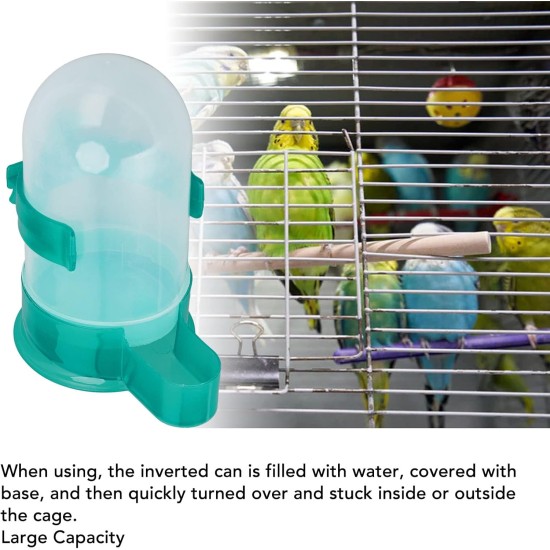 Automatic Bird Feeder Plastic Pet Dryer Dispenser Bird Bath Dispenser for Bird Cage Green Automatic Bird Feeder Plastic Pet Dryer Dispenser Bird Bath Dispenser for Bird Cage Green