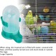 Automatic Bird Feeder Plastic Pet Dryer Dispenser Bird Bath Dispenser for Bird Cage Green Automatic Bird Feeder Plastic Pet Dryer Dispenser Bird Bath Dispenser for Bird Cage Green