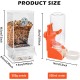 Automatic Bird Feeder, Transparent Bird Feeder with Water Dispenser, Hanging Bird Feeder for Small, Medium Cockatiels, Parakeets