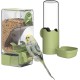 Automatic Bird Feeder Water Dispenser Set, Bird Cage Feeder with Perch for Budgies, Parakeets, Canaries, Cockatiels, Finches (Green) Automatic Bird Feeder Water Dispenser Set, Bird Cage Feeder with Perch for Budgies, Parakeets, Canaries, Cockatiels, Finches (Green)