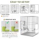 Automatic Bird Feeder Water Dispenser Set, Bird Cage Feeder with Perch for Budgies, Parakeets, Canaries, Cockatiels, Finches (Blue) Automatic Bird Feeder Water Dispenser Set, Bird Cage Feeder with Perch for Budgies, Parakeets, Canaries, Cockatiels, Finches (Blue)