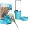 Automatic Bird Feeder Water Dispenser Set, Bird Cage Feeder with Perch for Budgies, Parakeets, Canaries, Cockatiels, Finches (Blue) Automatic Bird Feeder Water Dispenser Set, Bird Cage Feeder with Perch for Budgies, Parakeets, Canaries, Cockatiels, Finches (Blue)