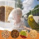 Automatic Bird Feeder and Water Dispenser: Transparent Hanging Feeder Birds and Water Dispenser for Birds, Bird Feeder for Budgies, Cockatiels, Canaries Automatic Bird Feeder and Water Dispenser: Transparent Hanging Feeder Birds and Water Dispenser for Birds, Bird Feeder for Budgies, Cockatiels, Canaries
