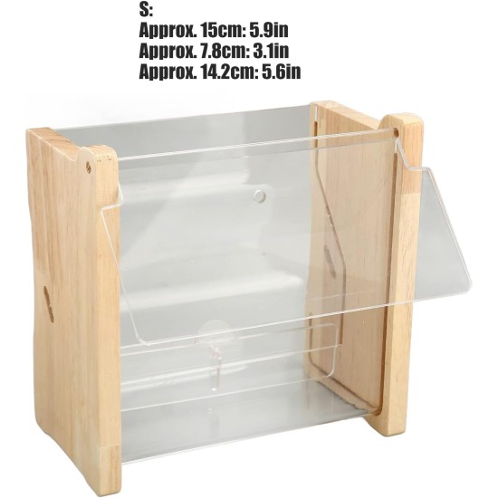 Automatic Chicken Feeder Large Capacity Clear Acrylic Chick Bird Feeder Box for Budgies Cockatiels Quail (S 165 x 42 x 45 mm/6.5 x 1.7 x 1.8 inches) Automatic Chicken Feeder Large Capacity Clear Acrylic Chick Bird Feeder Box for Budgies Cockatiels Quail (S 165 x 42 x 45 mm/6.5 x 1.7 x 1.8 inches)