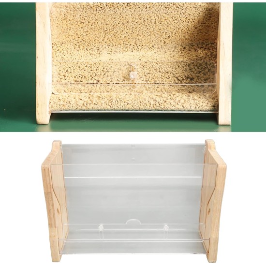 Automatic Chicken Feeder Large Capacity Clear Acrylic Chick Bird Feeder Box for Budgies Cockatiels Quail (S 165 x 42 x 45 mm/6.5 x 1.7 x 1.8 inches) Automatic Chicken Feeder Large Capacity Clear Acrylic Chick Bird Feeder Box for Budgies Cockatiels Quail (S 165 x 42 x 45 mm/6.5 x 1.7 x 1.8 inches)