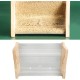Automatic Chicken Feeder Large Capacity Clear Acrylic Chick Bird Feeder Box for Budgies Cockatiels Quail (S 165 x 42 x 45 mm/6.5 x 1.7 x 1.8 inches)