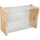 Automatic Chicken Feeder Large Capacity Clear Acrylic Chick Bird Feeder Box for Budgies Cockatiels Quail (S 165 x 42 x 45 mm/6.5 x 1.7 x 1.8 inches)