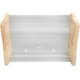 Automatic Chicken Feeder Large Capacity Clear Acrylic Chick Bird Feeder Box for Budgies Cockatiels Quail (S 165 x 42 x 45 mm/6.5 x 1.7 x 1.8 inches)