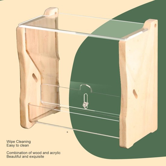 Automatic Chicken Feeder Large Capacity Clear Acrylic Chick Bird Feeder Box for Budgies Cockatiels Quail (S 165 x 42 x 45 mm/6.5 x 1.7 x 1.8 inches) Automatic Chicken Feeder Large Capacity Clear Acrylic Chick Bird Feeder Box for Budgies Cockatiels Quail (S 165 x 42 x 45 mm/6.5 x 1.7 x 1.8 inches)