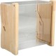 Automatic Chicken Feeder Large Capacity Clear Acrylic Chick Bird Feeder Box for Budgies Cockatiels Quail (S 165 x 42 x 45 mm/6.5 x 1.7 x 1.8 inches)