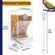 Automatic Feeder for Birds Parrots Acrylic Transparent Bird Feeder Parakeet Cage Automatic Bird Feeder Cage Accessories for Canaries Cockatiels Finches Automatic Feeder for Birds Parrots Acrylic Transparent Bird Feeder Parakeet Cage Automatic Bird Feeder Cage Accessories for Canaries Cockatiels Finches