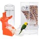 Automatic Feeder for Birds and Parrots - Bird Feeder with Drinking Fountain for Budgies, Canaries, Finches
