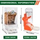 Automatic Feeder for Birds and Parrots - Bird Feeder with Drinking Fountain for Budgies, Canaries, Finches
