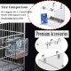 Bird Cage Feeder No Mess Bird Feeder, Automatic Bird Feeder for Cage No Spill Bird Feeder Mess Free Bird Feeder for Cage Parakeet Parrot Cockatiel Lovebirds Bird Cage Seed Feeder Bird Cage Feeder No Mess Bird Feeder, Automatic Bird Feeder for Cage No Spill Bird Feeder Mess Free Bird Feeder for Cage Parakeet Parrot Cockatiel Lovebirds Bird Cage Seed Feeder