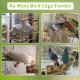 Bird Cage Feeder No Mess Bird Feeder, Automatic Bird Feeder for Cage No Spill Bird Feeder Mess Free Bird Feeder for Cage Parakeet Parrot Cockatiel Lovebirds Bird Cage Seed Feeder Bird Cage Feeder No Mess Bird Feeder, Automatic Bird Feeder for Cage No Spill Bird Feeder Mess Free Bird Feeder for Cage Parakeet Parrot Cockatiel Lovebirds Bird Cage Seed Feeder