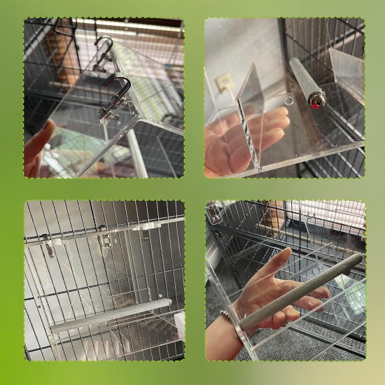 Bird Cage Feeder No Mess Bird Feeder, Automatic Bird Feeder for Cage No Spill Bird Feeder Mess Free Bird Feeder for Cage Parakeet Parrot Cockatiel Lovebirds Bird Cage Seed Feeder Bird Cage Feeder No Mess Bird Feeder, Automatic Bird Feeder for Cage No Spill Bird Feeder Mess Free Bird Feeder for Cage Parakeet Parrot Cockatiel Lovebirds Bird Cage Seed Feeder