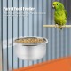 Bird Cage Feeding Bowl Dish Water Seed Feeder Stainless Steel Hanging Bird Food Bird Cage Accessories with Screw Attachment for Macaw African Greys Parakeet Cockatoo Cockatiel Conure Lovebird Feeding Bird Cage Feeding Bowl Dish Water Seed Feeder Stainless Steel Hanging Bird Food Bird Cage Accessories with Screw Attachment for Macaw African Greys Parakeet Cockatoo Cockatiel Conure Lovebird Feeding