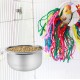 Bird Cage Feeding Bowl Dish Water Seed Feeder Stainless Steel Hanging Bird Food Bird Cage Accessories with Screw Attachment for Macaw African Greys Parakeet Cockatoo Cockatiel Conure Lovebird Feeding Bird Cage Feeding Bowl Dish Water Seed Feeder Stainless Steel Hanging Bird Food Bird Cage Accessories with Screw Attachment for Macaw African Greys Parakeet Cockatoo Cockatiel Conure Lovebird Feeding