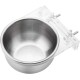 Bird Cage Feeding Bowl Dish Water Seed Feeder Stainless Steel Hanging Bird Food Bird Cage Accessories with Screw Attachment for Macaw African Greys Parakeet Cockatoo Cockatiel Conure Lovebird Feeding Bird Cage Feeding Bowl Dish Water Seed Feeder Stainless Steel Hanging Bird Food Bird Cage Accessories with Screw Attachment for Macaw African Greys Parakeet Cockatoo Cockatiel Conure Lovebird Feeding