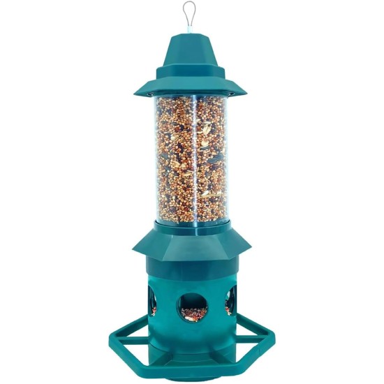 Bird Feeder Hanging Bird Feeder Squirrel Proof Easy Clean Squirrel Buster Bird Feeder for Small Birds Garden Outdoor Green Bird Feeder Hanging Bird Feeder Squirrel Proof Easy Clean Squirrel Buster Bird Feeder for Small Birds Garden Outdoor Green