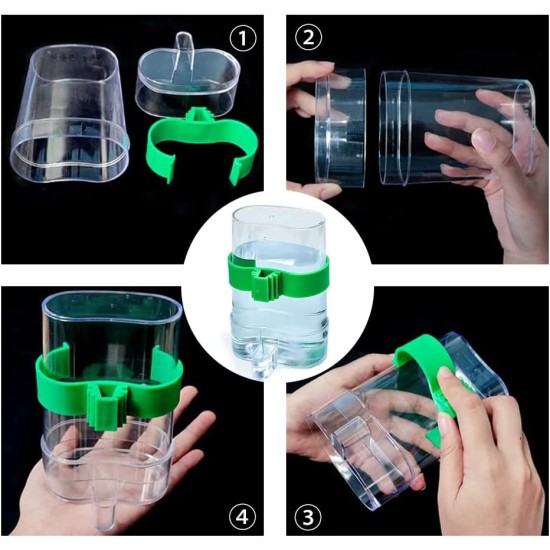 Birds Automatic Water Dispenser, Pack of 2 Parrots Drinkers, Automatic Bird Water Dispenser, Parrot Feeder for Aviaries, Budgies, Cockatiels, Parrots 13.4 x 7.5 x 3.2 cm Birds Automatic Water Dispenser, Pack of 2 Parrots Drinkers, Automatic Bird Water Dispenser, Parrot Feeder for Aviaries, Budgies, Cockatiels, Parrots 13.4 x 7.5 x 3.2 cm