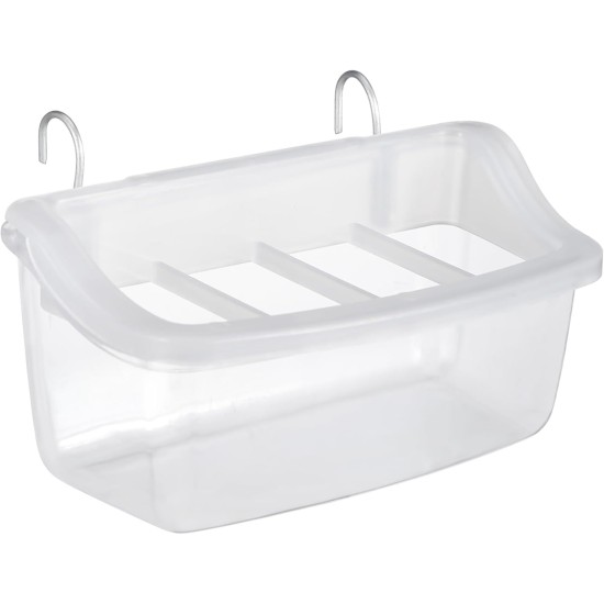 COLLBATH Bird Feeder for Bird Cages, Hanging Feeding Bowl Made of Robust, Easy to Clean for Parrots and Other Small Birds COLLBATH Bird Feeder for Bird Cages, Hanging Feeding Bowl Made of Robust, Easy to Clean for Parrots and Other Small Birds