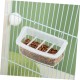 COLLBATH Bird Feeder for Bird Cages, Hanging Feeding Bowl Made of Robust, Easy to Clean for Parrots and Other Small Birds COLLBATH Bird Feeder for Bird Cages, Hanging Feeding Bowl Made of Robust, Easy to Clean for Parrots and Other Small Birds