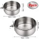Cage Feeder, 2 Pack Bird Feeder Bowls, Bird Feeder Bowls, Bird Feeder Cups, Bird Feeder Bowls with Screw Fixing for Pigeons, Parrots, Bird Feeders Cage Feeder, 2 Pack Bird Feeder Bowls, Bird Feeder Bowls, Bird Feeder Cups, Bird Feeder Bowls with Screw Fixing for Pigeons, Parrots, Bird Feeders