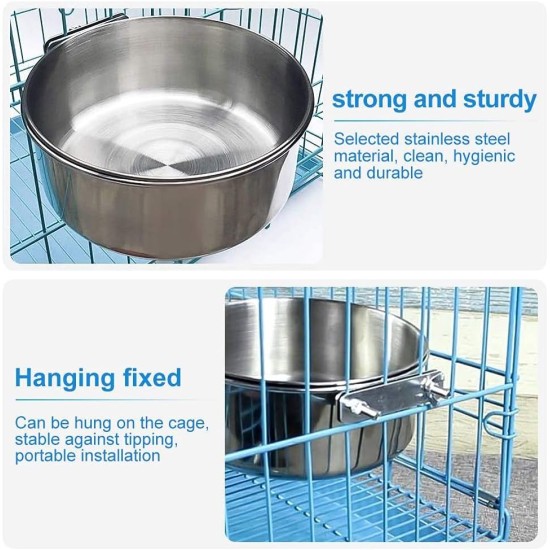 Cage Feeder, 2 Pack Bird Feeder Bowls, Bird Feeder Bowls, Bird Feeder Cups, Bird Feeder Bowls with Screw Fixing for Pigeons, Parrots, Bird Feeders Cage Feeder, 2 Pack Bird Feeder Bowls, Bird Feeder Bowls, Bird Feeder Cups, Bird Feeder Bowls with Screw Fixing for Pigeons, Parrots, Bird Feeders