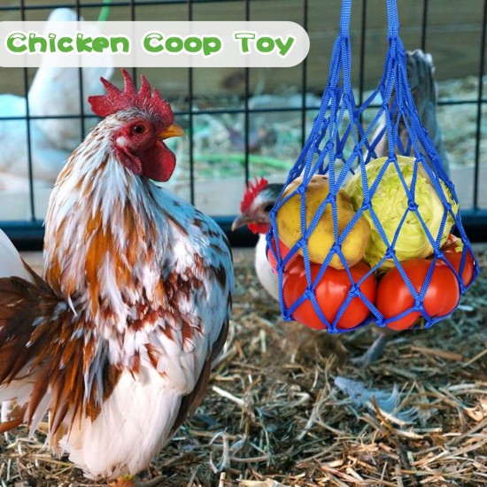 Chicken Vegetable Skewer Bag, Chicken Feeder, 10 Pieces Poultry Fruit Rack, Hanging Chicken Vegetable Feeder with Hook for Hens Chicken Kupp Duck Large Birds Chicken Vegetable Skewer Bag, Chicken Feeder, 10 Pieces Poultry Fruit Rack, Hanging Chicken Vegetable Feeder with Hook for Hens Chicken Kupp Duck Large Birds