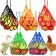 Chicken Vegetable Skewer Bag, Chicken Feeder, 10 Pieces Poultry Fruit Rack, Hanging Chicken Vegetable Feeder with Hook for Hens Chicken Kupp Duck Large Birds Chicken Vegetable Skewer Bag, Chicken Feeder, 10 Pieces Poultry Fruit Rack, Hanging Chicken Vegetable Feeder with Hook for Hens Chicken Kupp Duck Large Birds