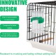 Fatiya Automatischer Vogel-Wasserspender, hängend, kein Durcheinander, Vogelfutterstation für Käfig, Kunststoff, Sittich, Wasser-Futterspender für Nymphensittiche, Kanarienvögel, kleine Papageien, 2