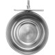 Grnlucja Bird Feeder Cup 3 Pieces Stainless Steel Parrot Cage Feeding Bowl for S Grnlucja Bird Feeder Cup 3 Pieces Stainless Steel Parrot Cage Feeding Bowl for S