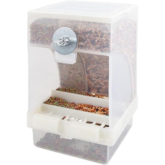 KOMUNJ Automatic Bird Feeder Budgie Cockatiel Feeder for Budgies, Canaries, Cockatiels, Finches, Parakeets, Seeds, Hooks KOMUNJ Automatic Bird Feeder Budgie Cockatiel Feeder for Budgies, Canaries, Cockatiels, Finches, Parakeets, Seeds, Hooks