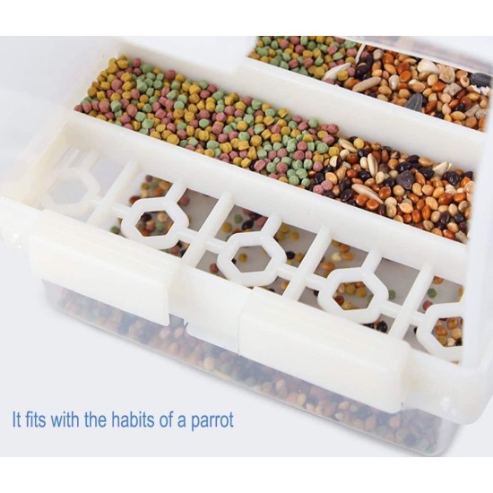 KOMUNJ Automatic Bird Feeder Budgie Cockatiel Feeder for Budgies, Canaries, Cockatiels, Finches, Parakeets, Seeds, Hooks KOMUNJ Automatic Bird Feeder Budgie Cockatiel Feeder for Budgies, Canaries, Cockatiels, Finches, Parakeets, Seeds, Hooks