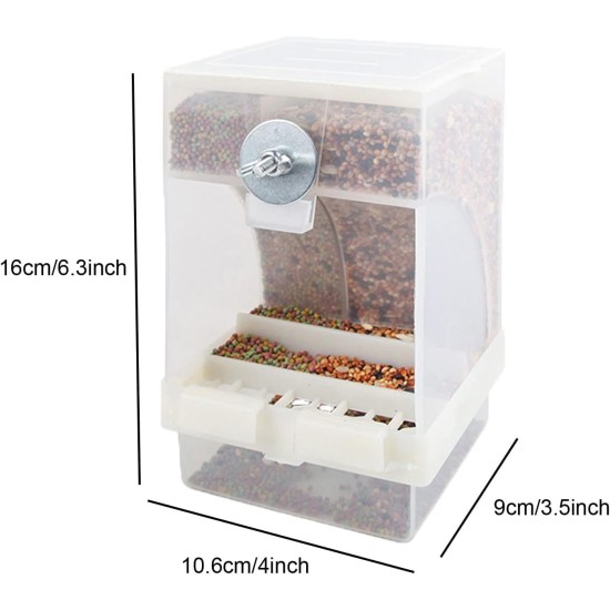 KOMUNJ Automatic Bird Feeder Budgie Cockatiel Feeder for Budgies, Canaries, Cockatiels, Finches, Parakeets, Seeds, Hooks KOMUNJ Automatic Bird Feeder Budgie Cockatiel Feeder for Budgies, Canaries, Cockatiels, Finches, Parakeets, Seeds, Hooks