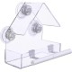 LIANGPIN Window Suction Cup Bird Feeder with Drainage Holes for Windowsill Small Birds Acrylic Clear LIANGPIN Window Suction Cup Bird Feeder with Drainage Holes for Windowsill Small Birds Acrylic Clear