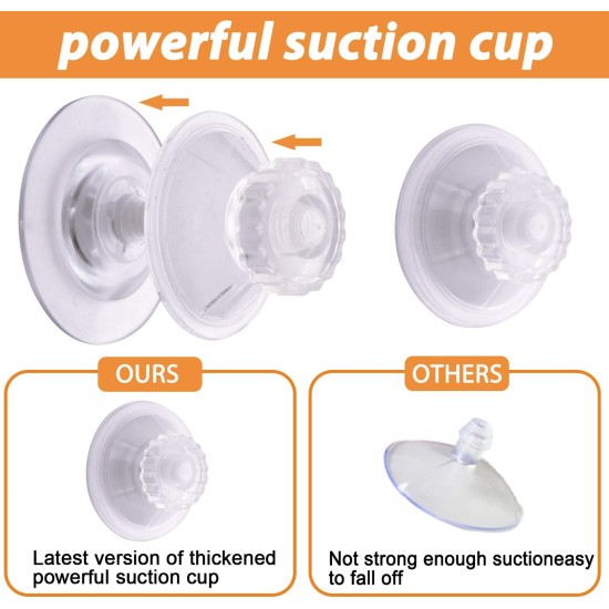 LIANGPIN Window Suction Cup Bird Feeder with Drainage Holes for Windowsill Small Birds Acrylic Clear LIANGPIN Window Suction Cup Bird Feeder with Drainage Holes for Windowsill Small Birds Acrylic Clear