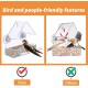 LIANGPIN Window Suction Cup Bird Feeder with Drainage Holes for Windowsill Small Birds Acrylic Clear LIANGPIN Window Suction Cup Bird Feeder with Drainage Holes for Windowsill Small Birds Acrylic Clear