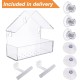 LIANGPIN Window Suction Cup Bird Feeder with Drainage Holes for Windowsill Small Birds Acrylic Clear LIANGPIN Window Suction Cup Bird Feeder with Drainage Holes for Windowsill Small Birds Acrylic Clear