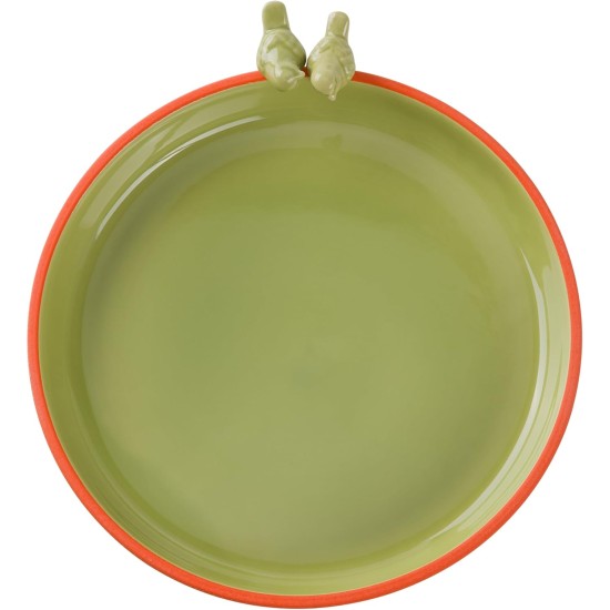 Navaris Large Ceramic Bird Bath, Bird Bath, Frost-Proof, Drinking Bowl for Birds, Design Bowl, Bird Bowl for the Garden or Balcony, Green Navaris Large Ceramic Bird Bath, Bird Bath, Frost-Proof, Drinking Bowl for Birds, Design Bowl, Bird Bowl for the Garden or Balcony, Green